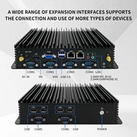 Mini PC Industrial sin Ventilador, Procesador Intel, Múltiples Ranuras de RAM, Compatible con Activación Remota LAN/Encendido Automático, 4K HD/VGA, Windows 11 Pro, Funcionamiento Silencioso, en Stock