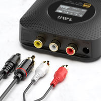 Adaptador Bluetooth Portátil 1Mii B06HD+ con Pantalla OLED, DAC de Audio HiFi, Receptor Bluetooth 5.1 LDAC para Altavoces de Coche y Auriculares