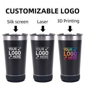 Vaso de Cerveza con Altavoz Integrado, de Acero Inoxidable de Doble Pared y 16 oz, con Logotipo Personalizado, para Viajes, Campamentos y Música - Product Image 5