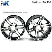 Jantes en alliage d'aluminium de 14 pouces pour VTT, buggy de plage, véhicule tout-terrain et karting, 14x6 et 14x7, OEM Can-Am Maverick, fabriqué en Chine