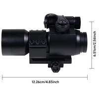 Lunette de visée optique à point rouge tactique M2 en aluminium, étanche et réglable pour l'extérieur
