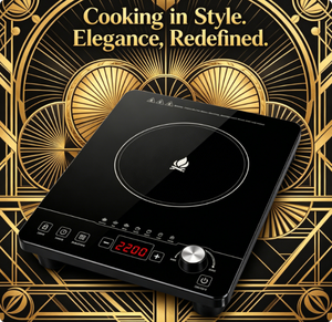 Table de cuisson à induction à double bouton tactile, 2200W, bobine CCA simple, 7 fonctions, cuisinière électrique domestique – Offre Spéciale - Product Image 3