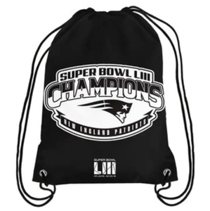 Promotional Custom Made Hot Sale Team New England Patriots Fashion Casual Outdoor Sports Drawstring Backpack with Pockets