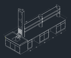 Estación de Trabajo Modular para Equipos de Laboratorio, Muebles de Laboratorio Personalizados, Mesa de Pruebas, Banco de Laboratorio de Acero con Accesorios - Product Image 3
