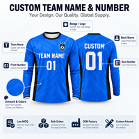 Maillot de gardien de but personnalisé à manches longues, uniforme de football pour gardien, avec nom et numéro d'équipe, logo, vente en gros directe usine OEM