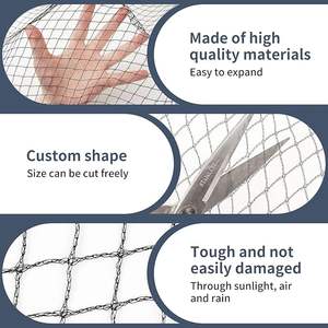 <span class=keywords><strong>Filet</strong></span> sans nœuds en PET de qualité commerciale - Épaissi, résistant, incassable, <span class=keywords><strong>protection</strong></span> des étangs/paquiers, anti-âge/anti-corrosion, en stock - Product Image 6