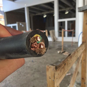 H07RN F 5G16 5G10 5G6 5G25 <span class=keywords><strong>3G6</strong></span> 3G 4G 3X2.5 5X Câble toronné en caoutchouc nu Cuivre 2-4 Core Câble de construction industrielle - Product Image 1