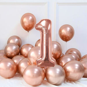 Palloncini in lamina d'oro rosa amore numero N1 100cm per la festa della mamma festa di laurea cinese capodanno feste di compleanno di Halloween - Product Image 4