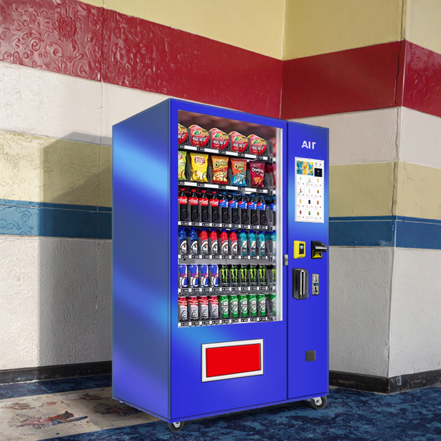 Large-Capacity Automatic Combination Snack & Beverage Vending Machines for Stations & Offices Cold Drink Dispenser SDK Function