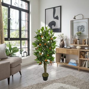 Mua cây cam nhân tạo bằng nhựa cho phòng ngủ văn phòng phòng ăn ngoài trời phòng trẻ em-Tùy chọn tiết kiệm không gian cho khách sạn - Product Image 2