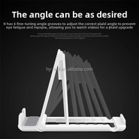 Support de téléphone portable de bureau en plastique, rotation à 360 degrés, conception flexible, hauteur et angle réglables, portable pour le streaming en direct sur le bureau