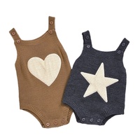Bộ Áo Liền Quần Bodysuit Bé Gái Bán Sỉ Mẫu Trái Tim Và Ngôi Sao Trang Phục Thêu Không Tay Quần Yếm Trẻ Em Mùa Hè 2020