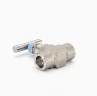Vanne à sertir en acier inoxydable fabriquée en usine, vente chaude, haute pression, vanne à aiguille forgée