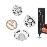 Huacan 0.5ct-3.0ct IGI Sertifikalı HPHT CVD Sentetik Laboratuvarda Yetiştirilmiş Gevşek Elmaslar D Vvs1 Yuvarlak Brilyant Kesim Takı Yapımı Toptan Satış