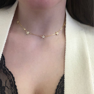 Fashion Women Lady Jewelry Christmas Gift CZ Big Small Cute Cz Charm Pendant <strong>Long</strong> Chain Gorgeous Star <strong>Necklace</strong> - Product Image 6