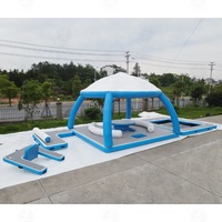 Plataforma Flotante Inflable para el Mar, Isla Flotante Estable en Agua de Océano, Tamaño y Color Personalizados, Plataforma para el Mar, Plate-forme Gonflable para Familias
