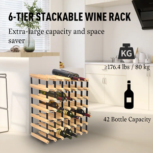 حامل معدني وخشب قائم على الأرضية ، منظم العرض ، خزانة تخزين في القبو ، تصميم وحدات قابلة للتكديس - Product Image 2