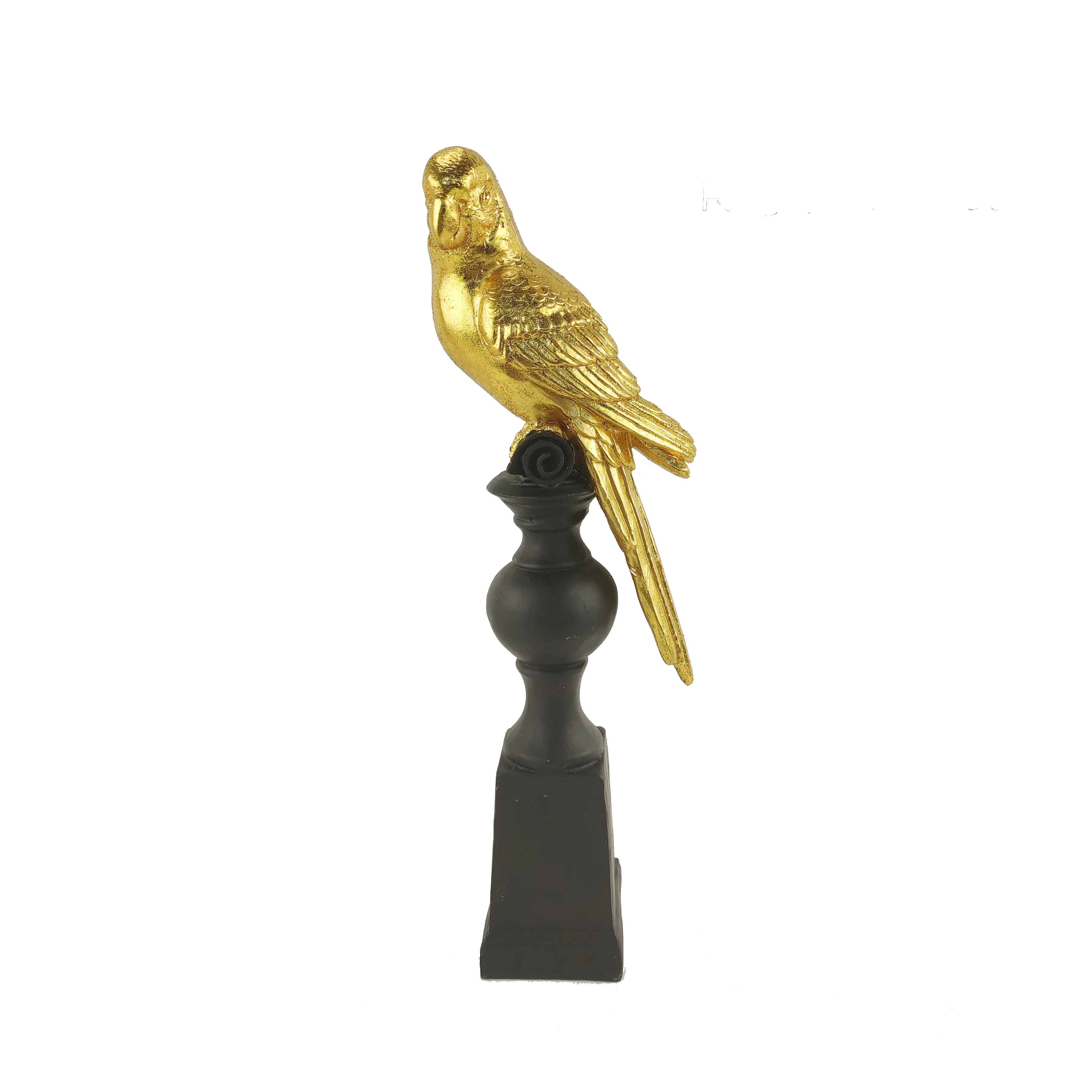 2022 Nieuwe Papegaai Vogels Sculptuur Decor Europa Stijl Home Decoratie Kunstmatige Hars Volkskunst 2 Kleur Assort