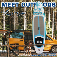 Planche de paddle gonflable 10'6 tout usage avec pagaie, pompe, leash, sac à dos et système à 3 ailerons – Vente en gros
