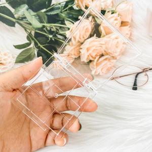 Transparent 9-Compartment Eyeshadow Palette 17mm Press Pan DIY Sample <b>Box</b> <b>Makeup</b> Organizer - Product Image 2