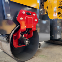 Compacteur routier hydraulique à double tambour compact et mini pour l'entretien des routes