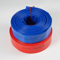 Système d'irrigation de jardin haute pression avec tuyau plat renforcé en fibre tressée en PVC de 3 pouces et raccords