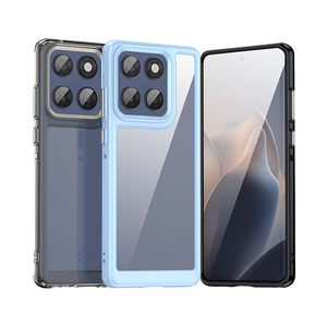 Moto Cạnh 60 cao-minh Bạch TPU giáp trường hợp điện thoại với grip Fusion đầy màu sắc điện thoại di động trường hợp - Product Image 2