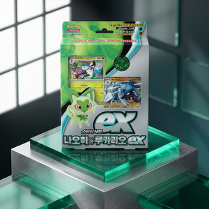 การ์ด Scarlet Violet Sprigatito Lucario Ex Starter Deck 60 ใบ ภาษาเกาหลี ซีลแล้ว ของสะสม การ์ดเกม TCG ของขวัญสำหรับเด็ก ขายส่ง - Product Image 2
