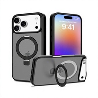Étui de protection magnétique deux-en-un mat en TPU et PC compatible avec iPhone 18 Pro Max, support invisible magnétique
