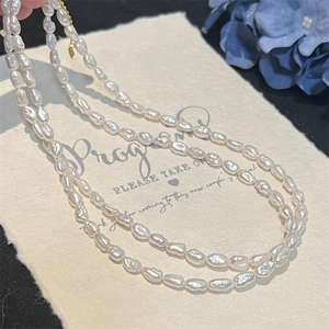 Collar de Plata de Ley S925 con Diseño Barroco Zhi Zhen, Joyería de Perlas de Nicho, Moderna y Elegante - Product Image 1