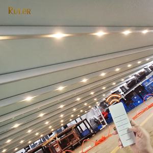 Bâche en PVC pour l'extérieur, un espace de protection maximale de 12m, toit rétractable, pergola avec lampes LED - Product Image 3