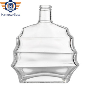 कस्टम 700 एमएल रिबन की बोतल उच्च-अंत ब्रांडी व्हिस्की के लिए अद्वितीय डिजाइन के साथ कस्टम एमएल रिबन की बोतल - Product Image 5