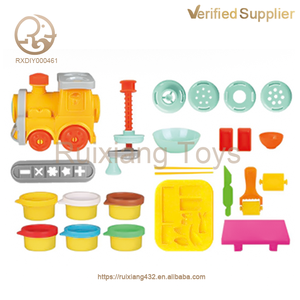 Nouvel ensemble de pâte à modeler populaire pour enfants : machine à crème glacée DIY, pâte à modeler en farine, jeu à domicile, pâte à modeler colorée pour enfants - Product Image 3