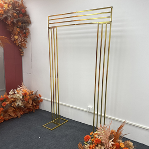 Decorazione del palcoscenico per eventi cornice in oro in acciaio inossidabile con sfondo ad arco nuziale non ci sono ancora <span class=keywords><strong>recensioni</strong></span> - Product Image 5