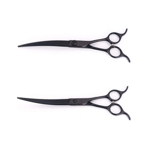 Ciseaux de coiffure professionnels pour salon, en acier inoxydable, lame tranchante, manche long, pour droitiers, fournitures de salon de coiffure - Product Image 1