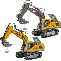 YL Factory Großhandel 2.4G Wireless RC Bagger Spielzeug Experten stufe Hydraulisches fern gesteuertes Auto mit USB-Kabel und Ladegerät