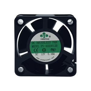 Poweryear <span class=keywords><strong>4020</strong></span> Mini Tốc độ cao 40mm <span class=keywords><strong>DC</strong></span> trục quạt làm mát 24V/12V kép bóng Màn hình biến tần màu đen - Product Image 3