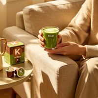 Capsules de matcha espresso pour minibar d'hôtel, dosettes de thé vert latte, machine à café individuelle, vente en gros
