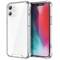 Acrylique dur antichoc + TPU avec étui de téléphone portable anti-chute transparent Airbag pour iPhone 17 16 15 14 13 12 11 Pro Max