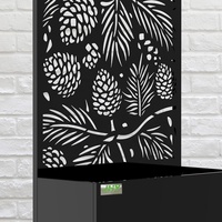 Jardinière en acier Corten thermolaqué pour décoration extérieure, séparateur de parterre de fleurs, pots de fleurs en métal pour jardin