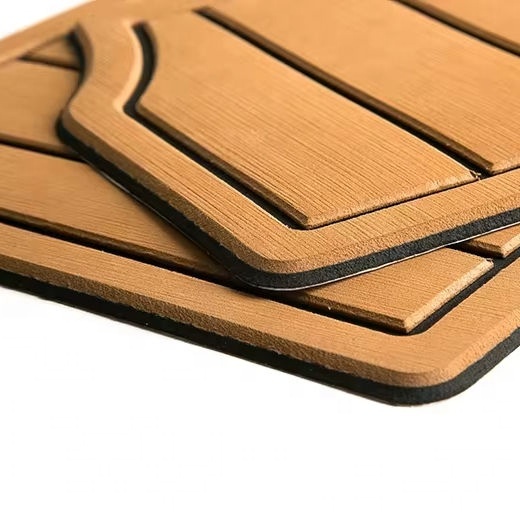 WOOWAVE Deck Boat Floor Boat Deck Eva Foam Boat Flooring Brushed Teak Closed Cell Foam Marine Composite Decking