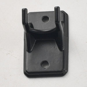 Black Wall Mounted <b>Single</b> <b>Hook</b> Plastic <b>Coat</b> <b>Hook</b> For Living Room Clothing Storage - Product Image 1