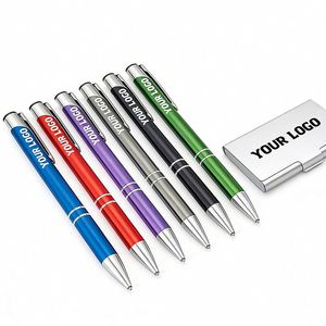 Custom Logo Ballpoint <b>Pen</b> for Promotional Wholesale Business <b>Gift</b> Aluminum Alloy Ball Ballpoint <b>Pens</b> With Logo <b>Pen</b> - Product Image 1