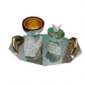 Juego de quemadores de incienso árabe Mabkhara Elite, soporte artesanal para Bakhoor en latón, acero y aluminio para decoración del hogar árabe - Product Image 2