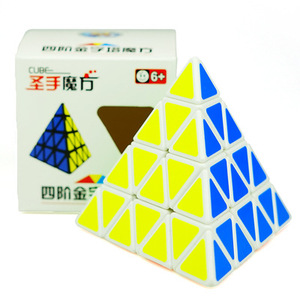 Cube pyramidal Saint Hand 4x4 noir et blanc, jouet éducatif pour enfants de 6 ans et plus - Product Image 2