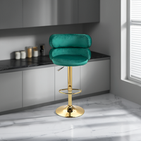 Chaise de bar réglable moderne simple et haute couture avec conception rotative à base stable pour la maison ou le bureau