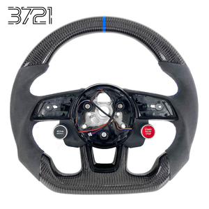 Volant en fibre de carbone pour Audi A4L A4 B9 B9.5 S4 RS4 A3 8Y S3 RS3 A5 S5 RS5 Q3 Q5 avec bouton R8 2017-2024 - Product Image 1