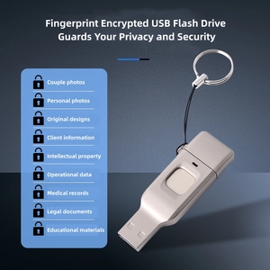 Mới vân tay mã hóa ổ đĩa flash USB phổ kép giao diện Type-C điện thoại di động máy tính công suất cao ổ đĩa flash USB - Product Image 3