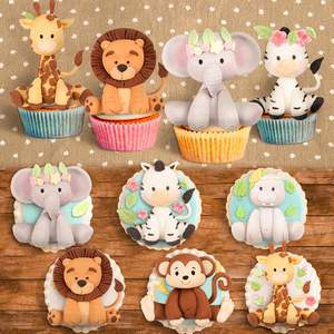 Molde <span class=keywords><strong>de</strong></span> Silicona del Mundo Animal León Elefante Mono Cebra Jirafa para Hornear Galletas Decoración <span class=keywords><strong>de</strong></span> Pasteles y <span class=keywords><strong>Fondant</strong></span> para Fiestas - Product Image 5