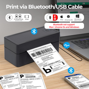 Bluetooth Mini Nhiệt vận chuyển máy in nhãn 4x6 nhiệt địa chỉ máy in nhãn cho doanh nghiệp nhỏ làm việc với Ebay shopify UPS - Product Image 4